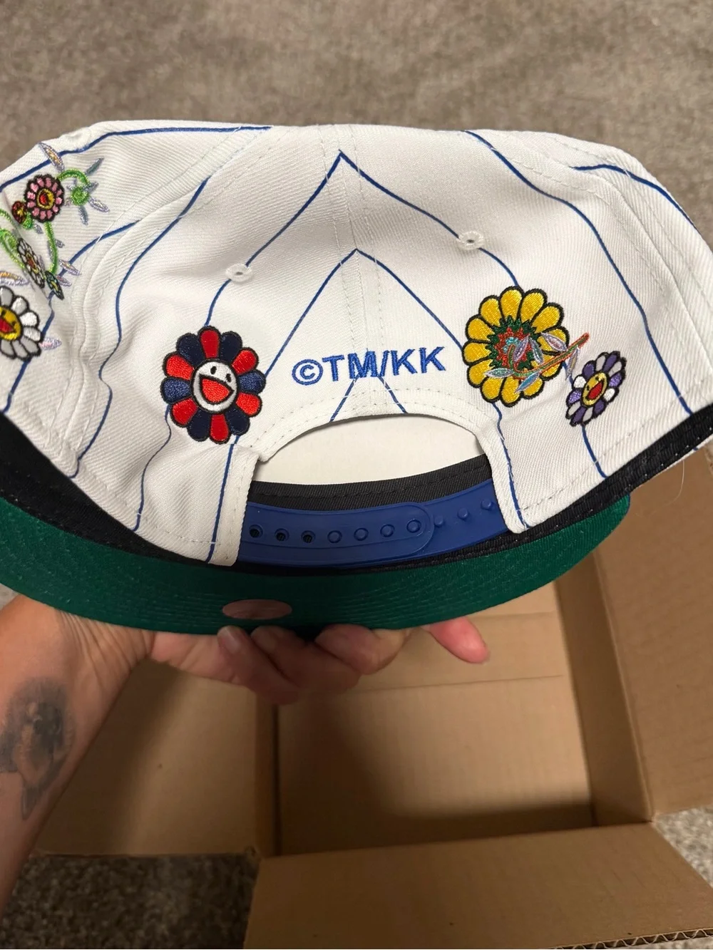 Complex x Takashi Murakami New Era Chicago Cubs Floral Pinstripe Snapback
